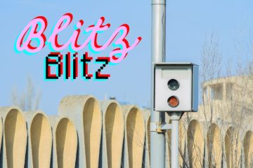 Mit dem Roller geblitzt